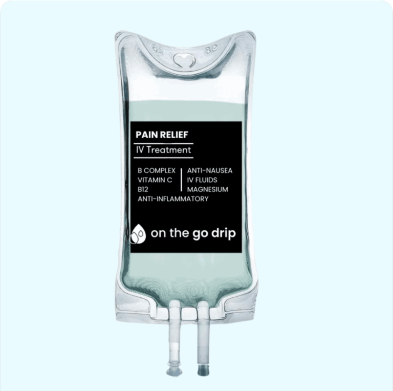 Pain Relief IV bag for headache, migraine and body aches